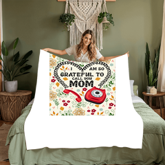 I Am So Grateful – Coral Fleece Blanket